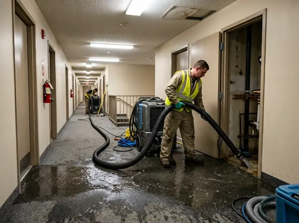 multi-unit-apartment-hallway-f-005 — frequently asked questions, Emergency Burst Pipe Water Extraction & Removal in Cave Spr…